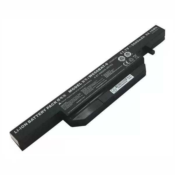 Genuine laptop battery for CLEVO W650BAT-6