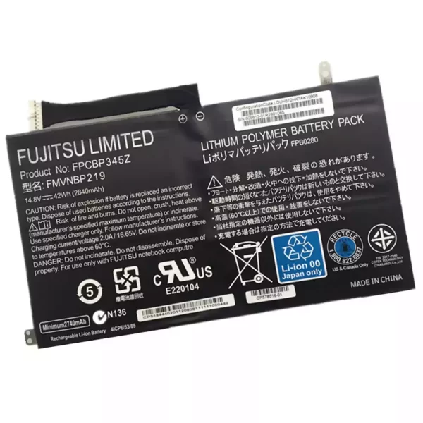 Genuine laptop battery for FUJITSU FPB0280