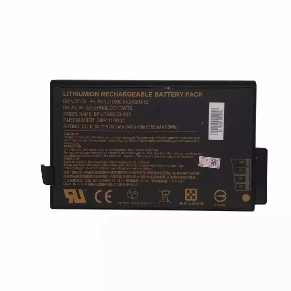 Genuine laptop battery for Getac BP-LP2900/33-01PI，BP-LC2600/33-01SI