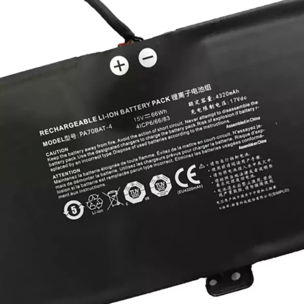 Genuine laptop battery for CLEVO PA70HP6,PA71HP6 - Image 3