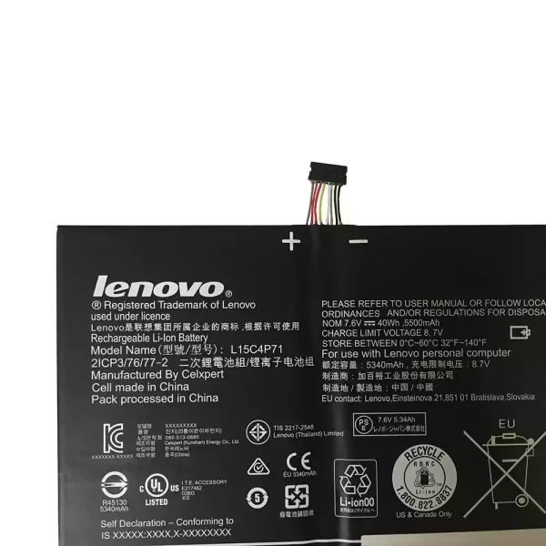 Genuine laptop battery for LENOVO Miix 700-12ISK - Image 3
