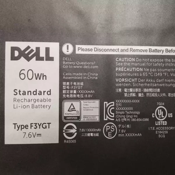 Genuine laptop battery for DELL 2X39G - Image 3