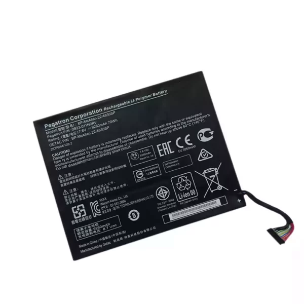 Genuine laptop battery for Pegatron Corporation Getac OB23-011NORV,BP-McALLAN-22,BP-McALLAN-22/4630SP
