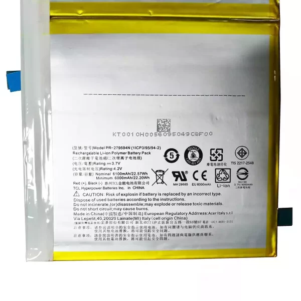 Genuine laptop battery for Acer B3-A30,A3-A40,A3-A50 - Image 3