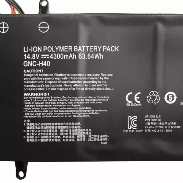 Genuine laptop battery for Gigabyte P34V2 - Image 2