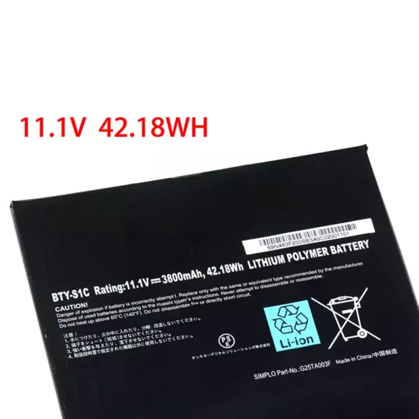 Genuine laptop battery for MSI BTY-S1C - Image 3