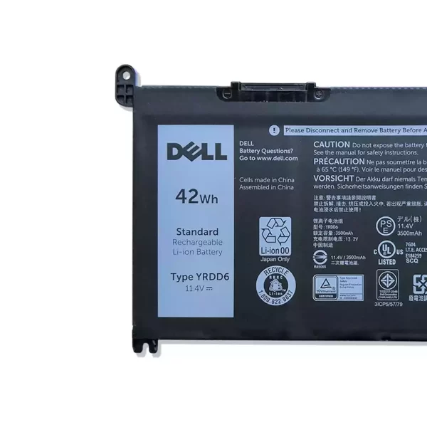 Genuine laptop battery for DELL YRDD6 - Image 3