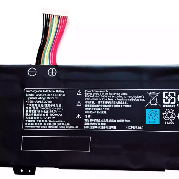 Genuine laptop battery for Getac GK5CN-00-13-4S1P-0,GK5CN-11-16-3S1P-0,GK5CN-03-13-3S1P-0 - Image 3