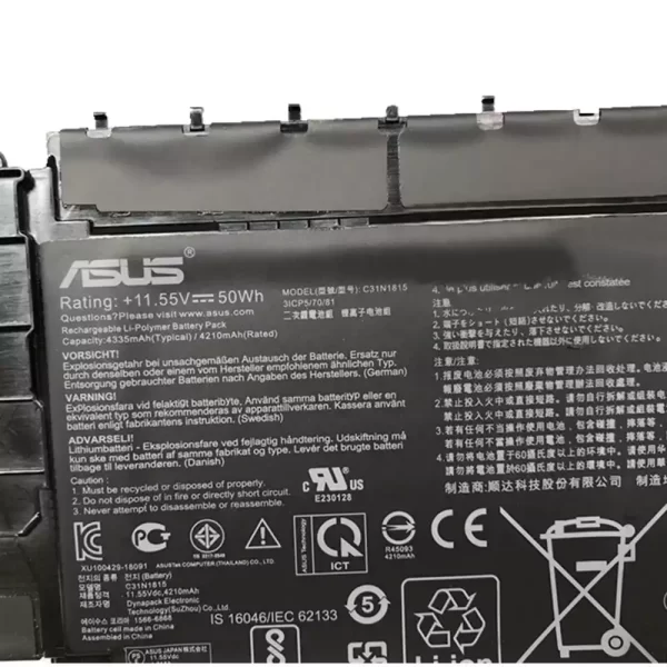 Genuine laptop battery for ASUS ASUS ZenBook 13 UX333FA UX333FN BX333FN,RX333FA,RX333FN - Image 3