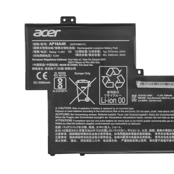 Genuine laptop battery for ACER AP16A4K - Image 3
