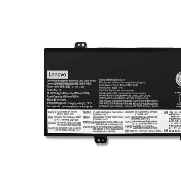 Genuine laptop battery for LENOVO L19D3PD6 L19M3PD6 - Image 3