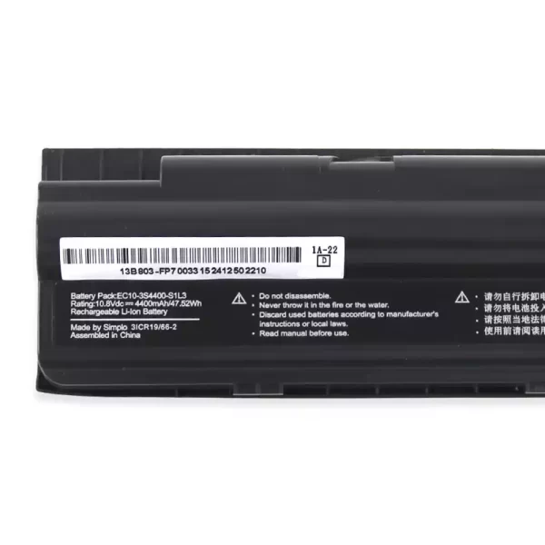 Genuine laptop battery for EC10-3S4400-S1L3 EC10-3S4400-G1L3,EC10-3S4400-S4N3,EC10-3S4400-S1N3,EC10-3S5200-S1L5 - Image 3