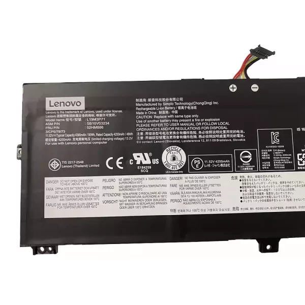 Genuine laptop battery for LENOVO L19M3P71 SB10V03234 02HM886 - Image 3
