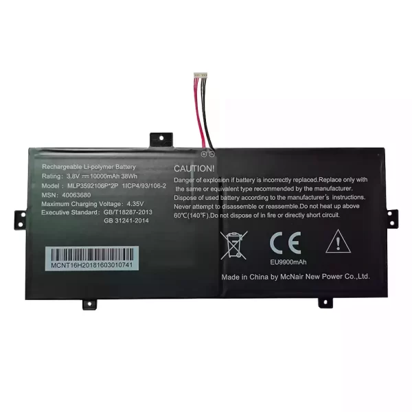 Genuine laptop battery for MLP3592106P MLP3592106P*2P