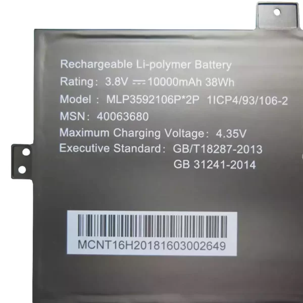 Genuine laptop battery for MLP3592106P MLP3592106P*2P - Image 3