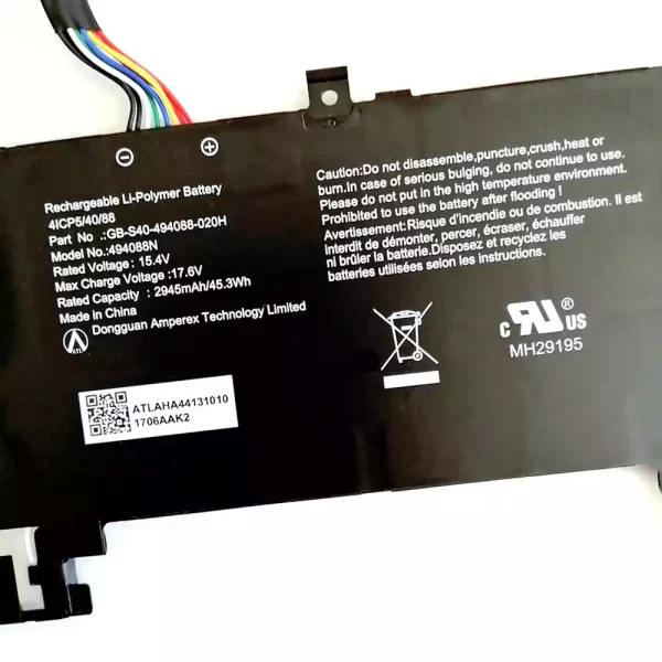 Genuine laptop battery for SAGER 494088N,GB-S40-494088-020H - Image 3
