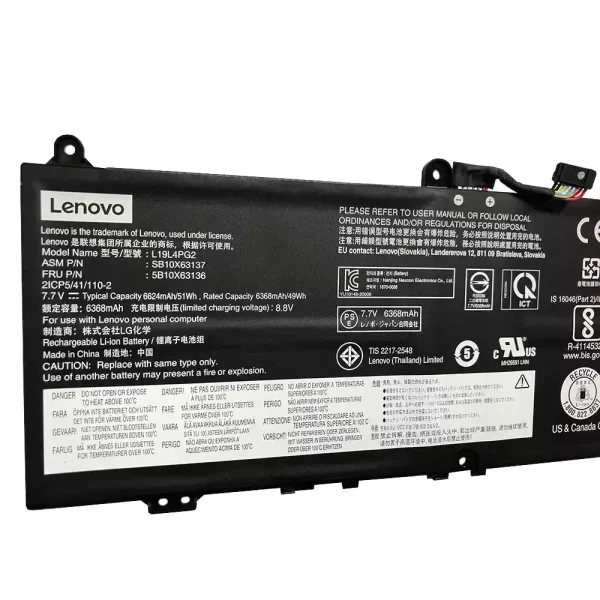 Genuine laptop battery for LENOVO 5B10X63136,SB10X63137,SB10X63140,5B10X63141 - Image 3
