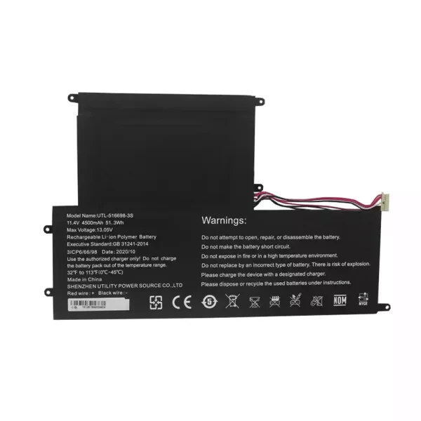 Genuine laptop battery for UTL-516698-3S