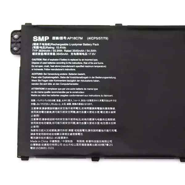 Genuine laptop battery for ACER AP18C7M AP18C7K - Image 3