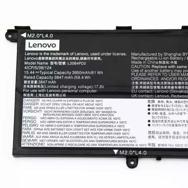 Genuine laptop battery for LENOVO L20B4PD2 L20D4PD2 L20C4PD2 - Image 3