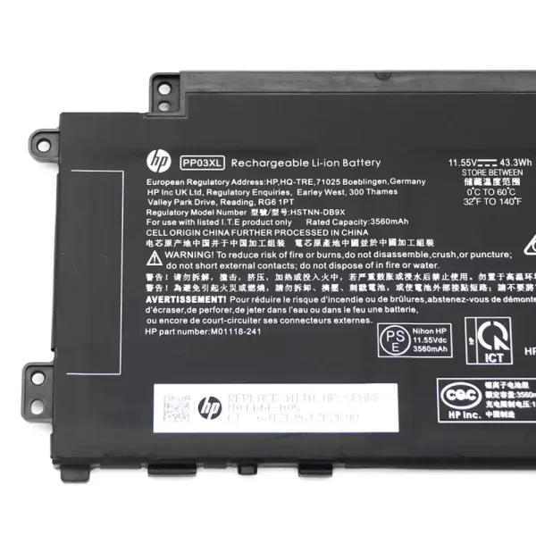 Genuine laptop battery for HP HSTNN-LB8S HSTNN-DB9X M01118-421 M01144-005 - Image 3
