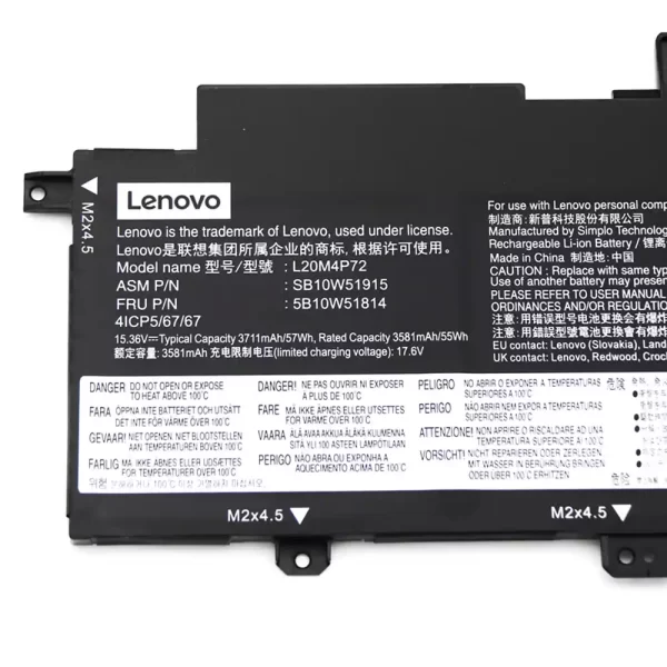 Genuine laptop battery for LENOVO L20M4P72 L20L4P72 L20C4P72 L20D4P72 - Image 3