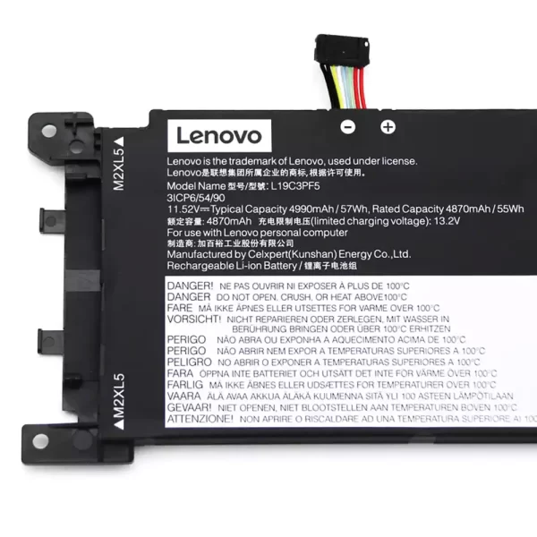 Genuine laptop battery for LENOVO Ideapad 5-15ITL 15ILL 15IIL 15ARE 2020,Air 15ARE 2021 Air 15ITL 2021 Air 15ALC 2021 - Image 2