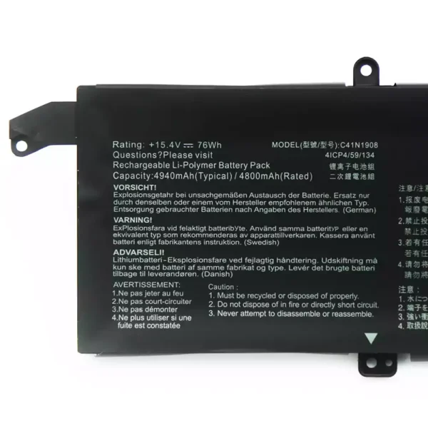 Genuine laptop battery for ASUS ROG Zephyrus G14 GA401 GA401II GA401IU GA401IV GA401IH GA401QE GA401QM - Image 3