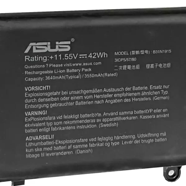 Genuine laptop battery for ASUS B31N1915 0B200-03760000 BR1100CKA - Image 3