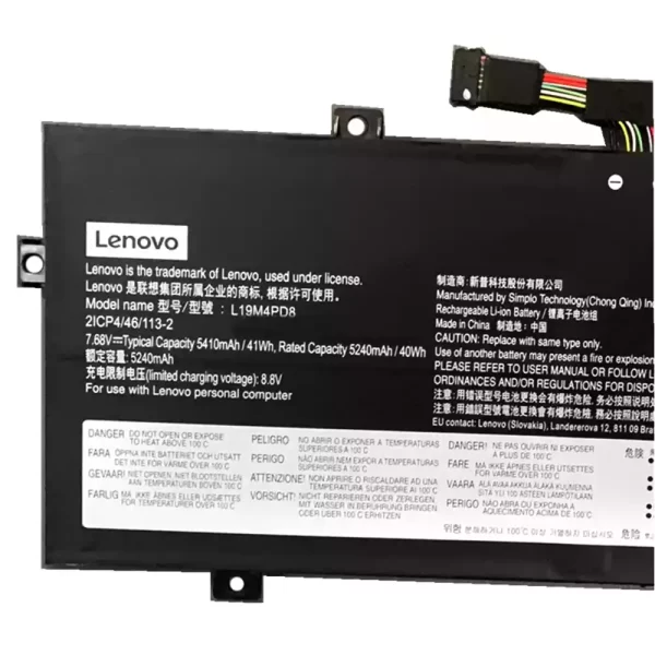 Genuine laptop battery for LENOVO L19M4PD8 L19C4PD8 SB10X87838 5B10X87839 - Image 3