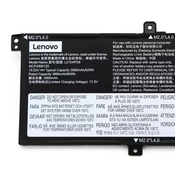 Genuine laptop battery for LENOVO L21C4PD6 L21D4PD6 L21L4PD6 L21M4PD6 - Image 3