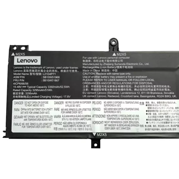Genuine laptop battery for LENOVO L21D4P71 L21C4P71 L21L4P71 L21M4P71 - Image 3