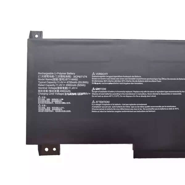 Genuine laptop battery for MSI BTY-M492 - Image 3