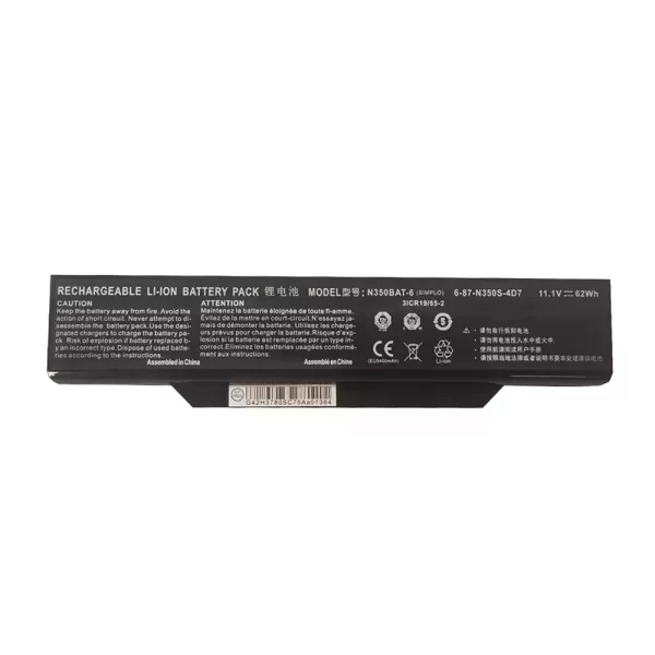 Genuine laptop battery for CLEVO N350BAT-6 6-87-W350S-4D7
