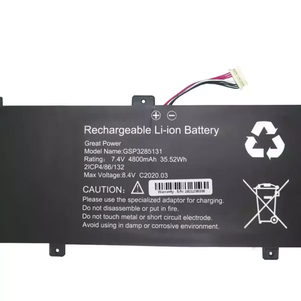 Genuine laptop battery for GSP3285131 U3285131P-2S1P U3285131PV-2S - Image 2