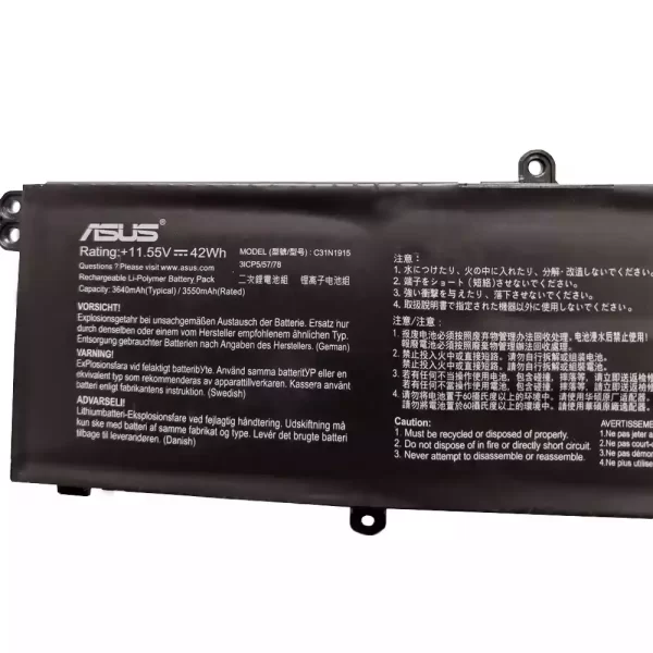 Genuine laptop battery for ASUS C31N1915 - Image 2