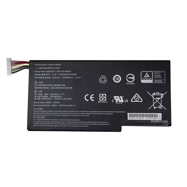 Genuine laptop battery for B010-00-000004,Getac Evga SC15