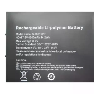 Genuine laptop battery for CHUWI 34160192P,UTL-3178180-2S