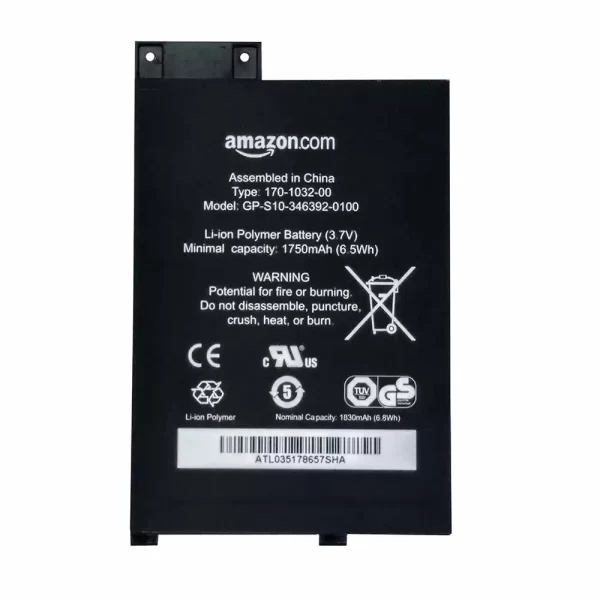 Genuine Tablet battery for AMAZON Kindle 170-1032-00,170-1032-01