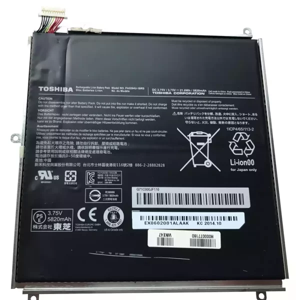 Genuine Tablet battery for TOSHIBA WT-10PE-A