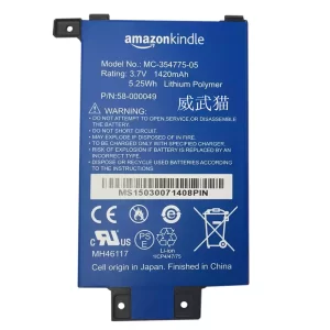 Genuine Tablet battery for AMAZON kindle MC-354775-05,58-000049