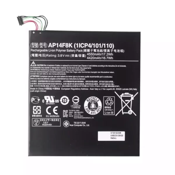 Genuine Tablet battery for Acer AP14F8K