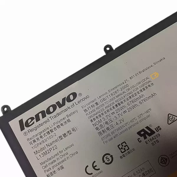 Genuine Tablet battery for LENOVO L13M2P22 - Image 3