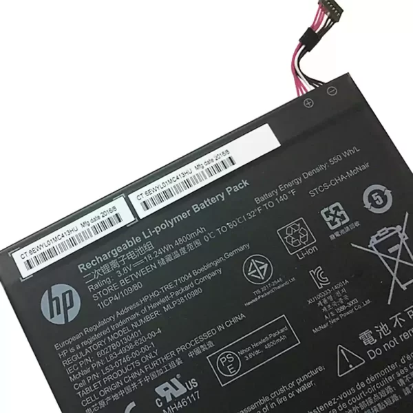 Genuine Tablet battery for HP 803187-001,T5L65PA, L4A35UT - Image 3