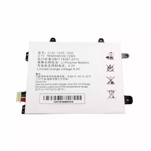 Genuine Tablet battery for C100-1S2P-7600,HASEE PCPAD X5