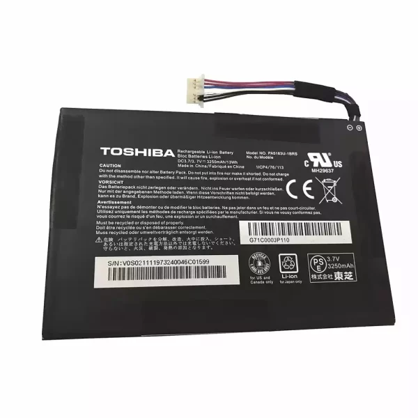 Genuine Tablet battery for TOSHIBA PA5183U-1BRS