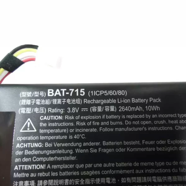 Genuine Tablet battery for ACER BAT-715 - Image 3