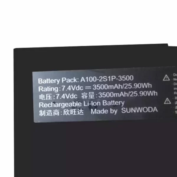 Genuine Tablet battery for Hasee A100-2S1P-3500 - Image 3