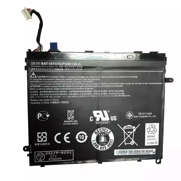 Genuine Tablet battery for ACER BAT-1011