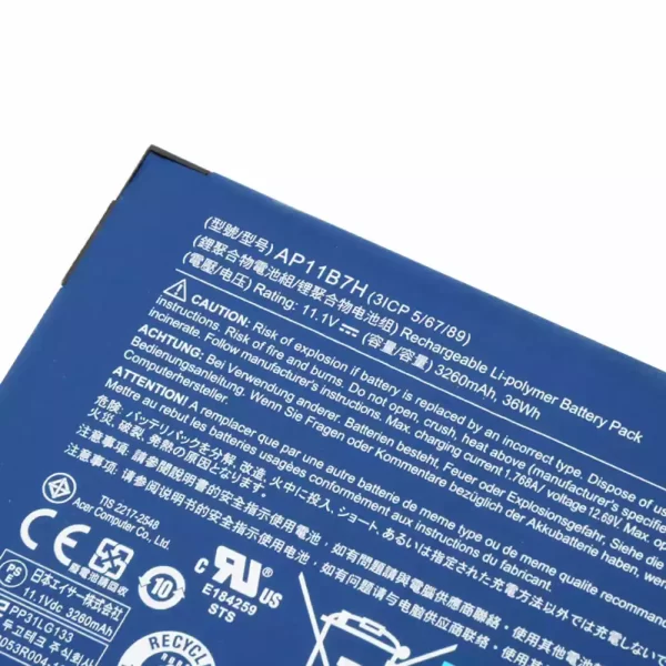 Genuine Tablet battery for ACER AP11B7H,AP11B3F - Image 3